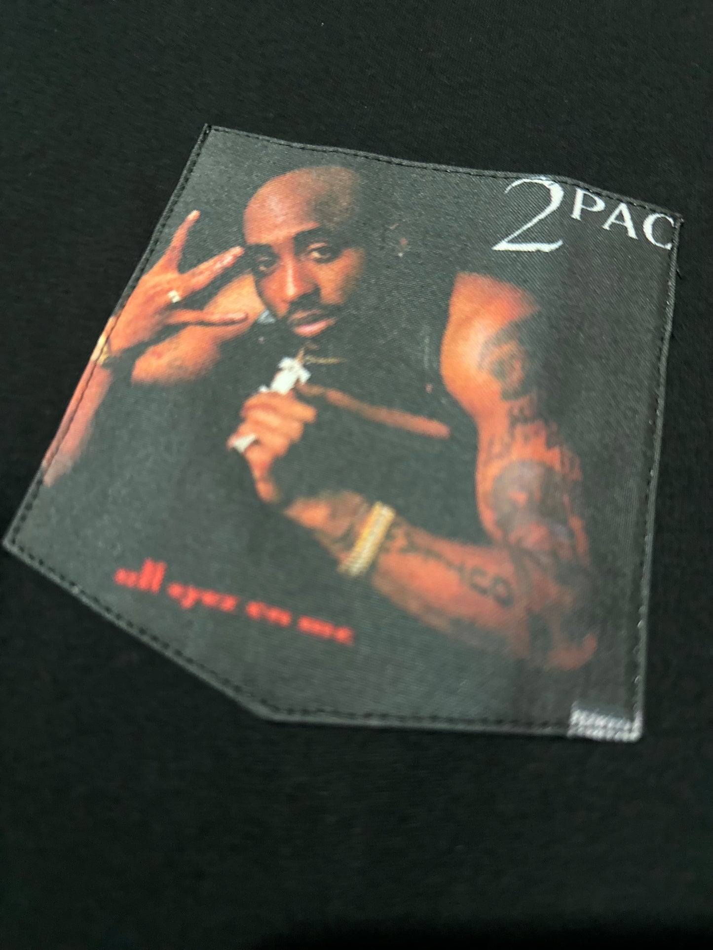 tupac all eyez on me unisex pocket t shirt