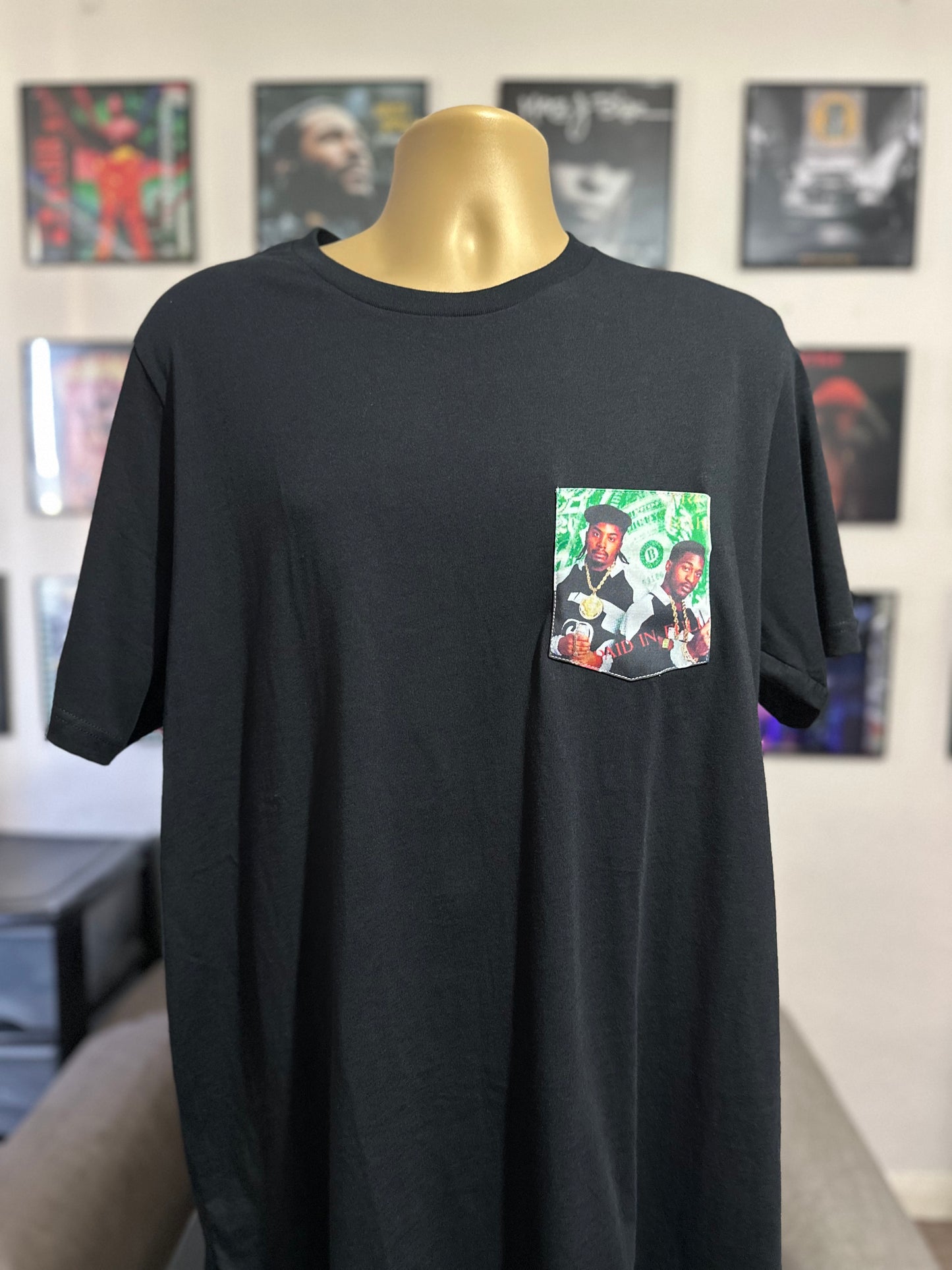 eric b & rakim paid in full unisex pocket t shirt