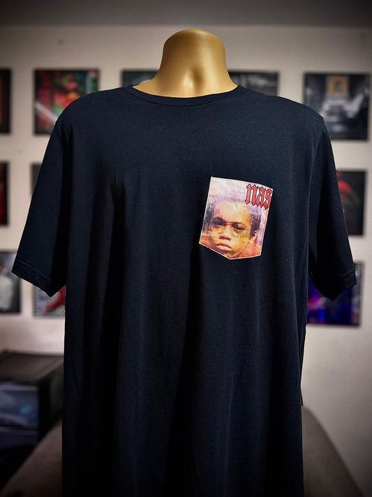 nas illmatic unisex pocket t shirt