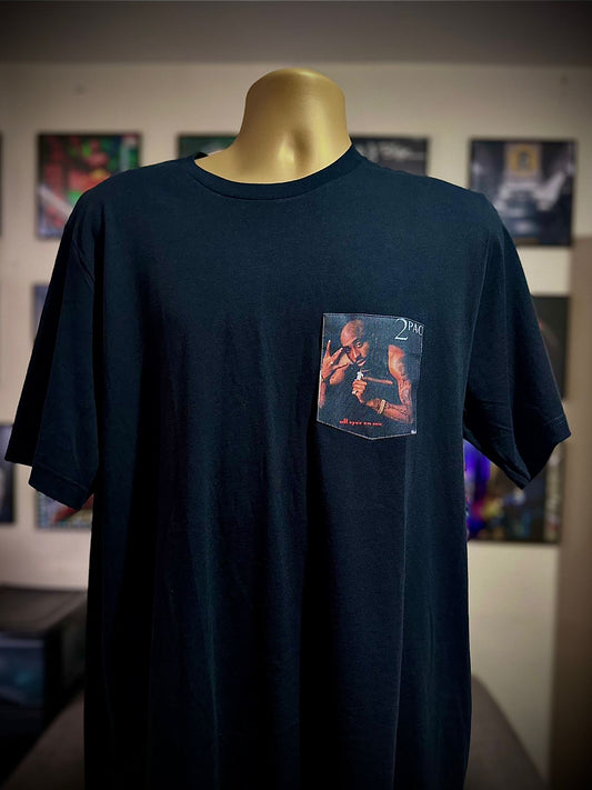 tupac all eyez on me unisex pocket t shirt